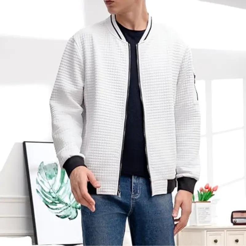 Men's Premium Textured Bomber Jacket