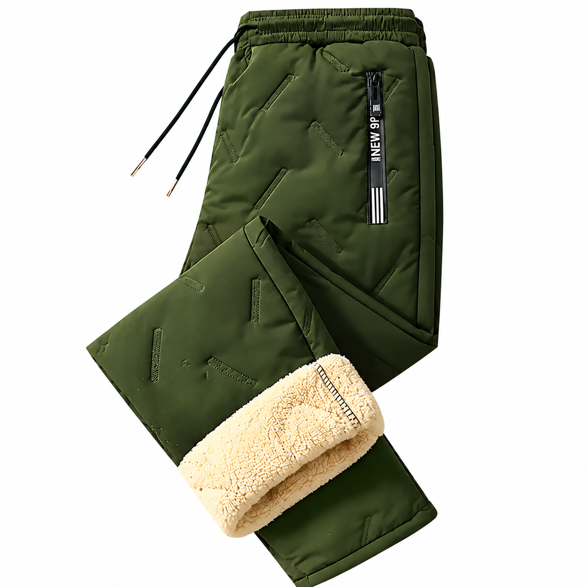 Winter Fleece-Lined Thermal Pants