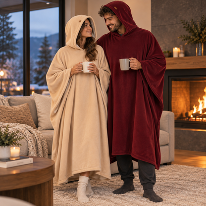 Cozy Hooded Blanket Cape