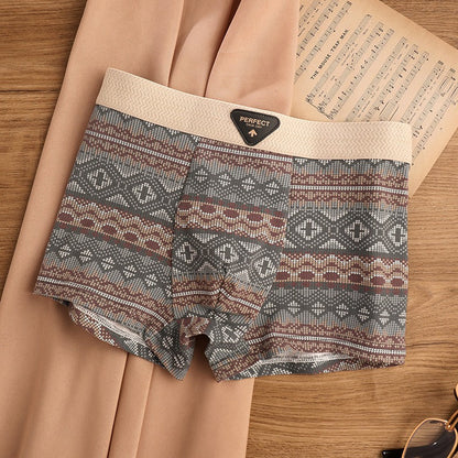 BoldComfort™ 4-Pack Retro Cotton Boxers