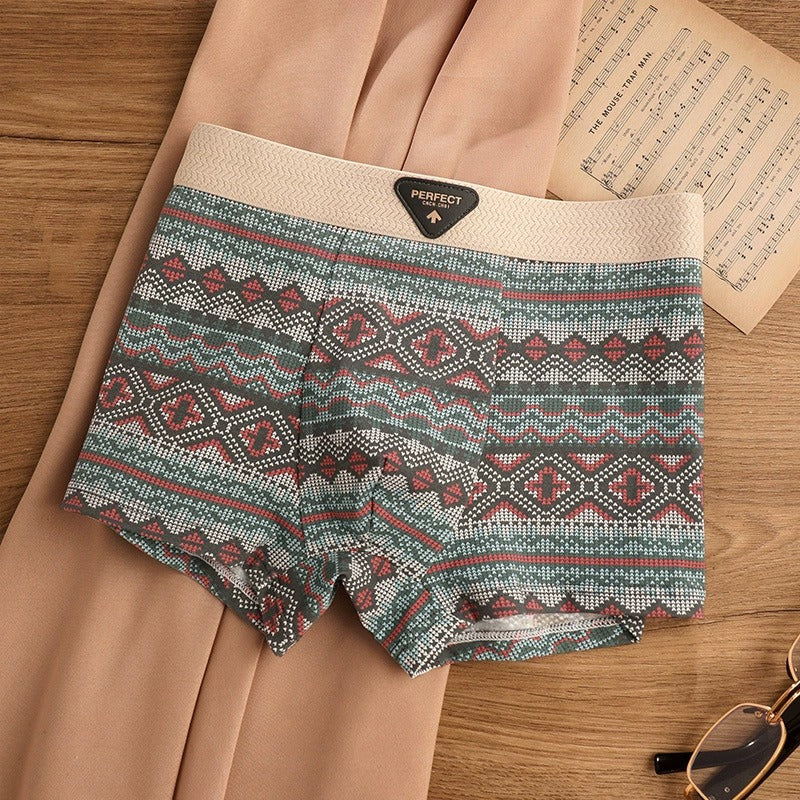 BoldComfort™ 4-Pack Retro Cotton Boxers