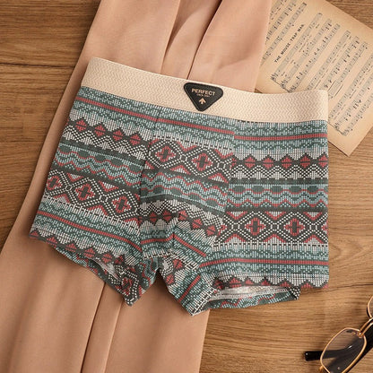 BoldComfort™ 4-Pack Retro Cotton Boxers