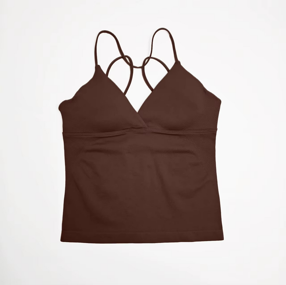 Strappy V-Neck Workout Tank Top
