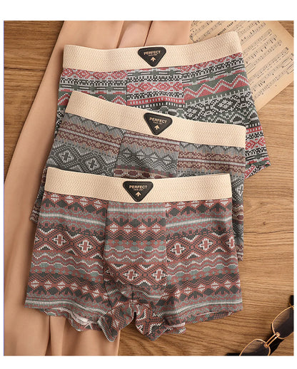 BoldComfort™ 4-Pack Retro Cotton Boxers