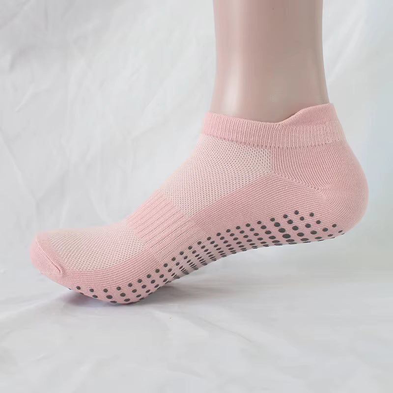 SilkStep™ No-Slip Invisible Socks – 6 Pcs