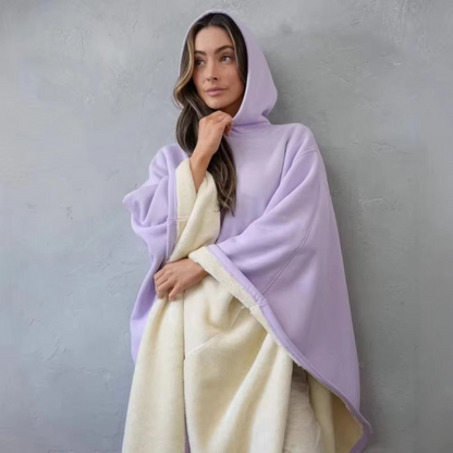 Cozy Hooded Blanket Cape
