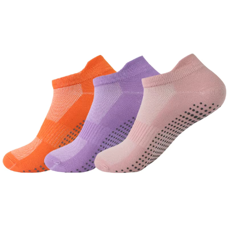 SilkStep™ No-Slip Invisible Socks – 6 Pcs