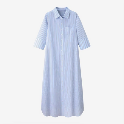 Lightweight Cotton Stripe Dress
