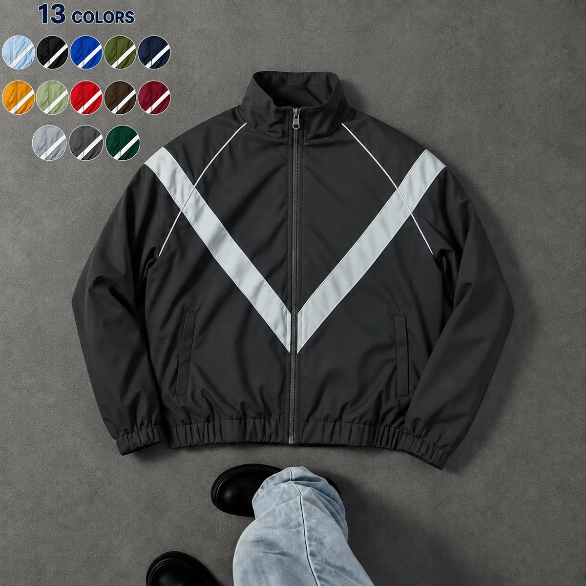 Men's Retro V-Stripe Jacket