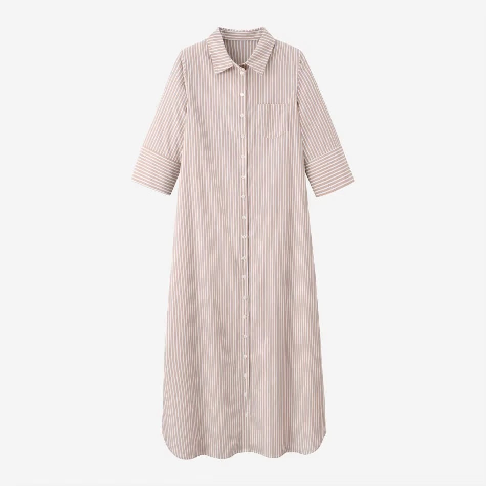 Lightweight Cotton Stripe Dress