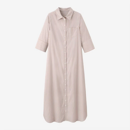 Lightweight Cotton Stripe Dress
