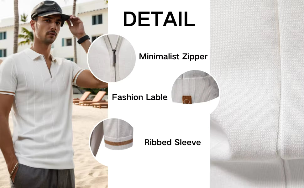 Edge Zip Polo