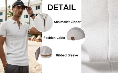 Edge Zip Polo