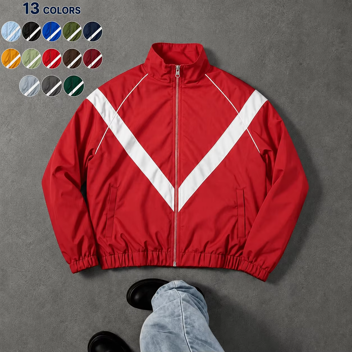 Men's Retro V-Stripe Jacket