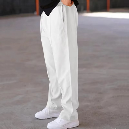 Relaxed Straight-Leg Trousers