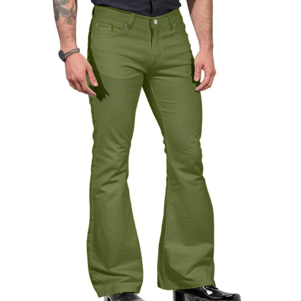 Retro Edge Flare Pants