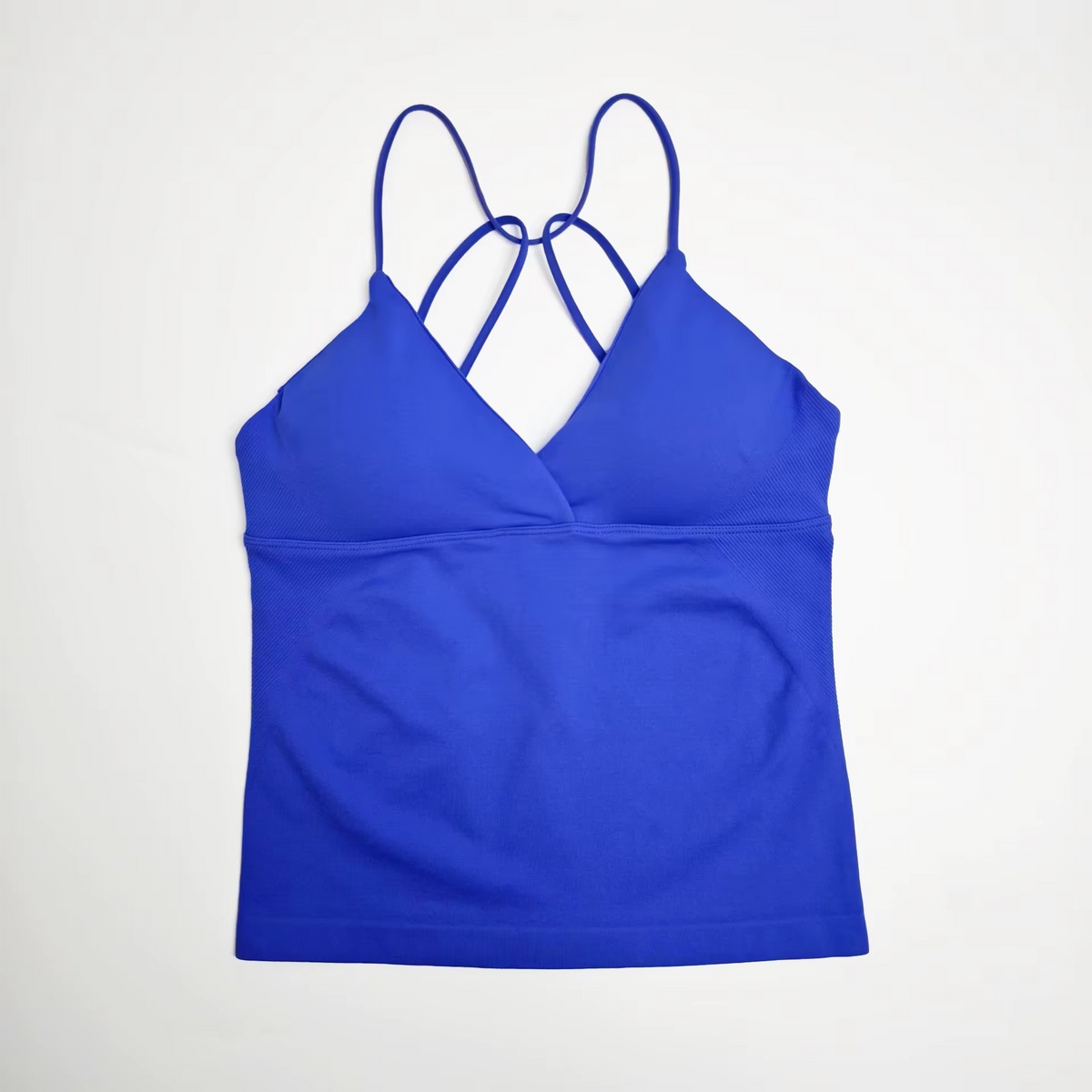Strappy V-Neck Workout Tank Top