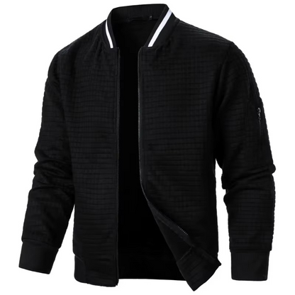 Men's Premium Textured Bomber Jacket