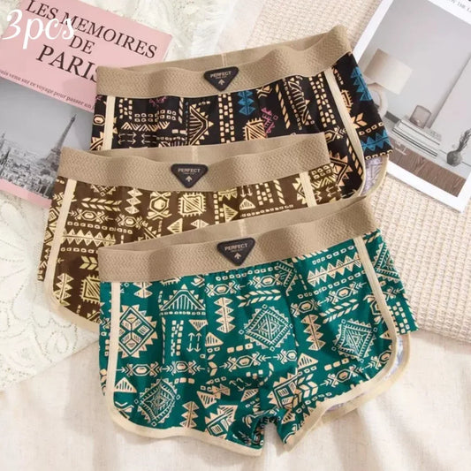 3 PCS Unisex Cotton Boxer Briefs