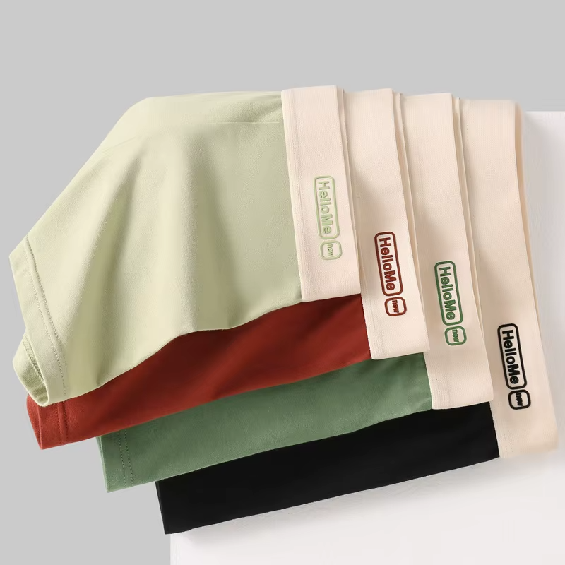 4 PCS HelloMe Pure Cotton Men Underwear