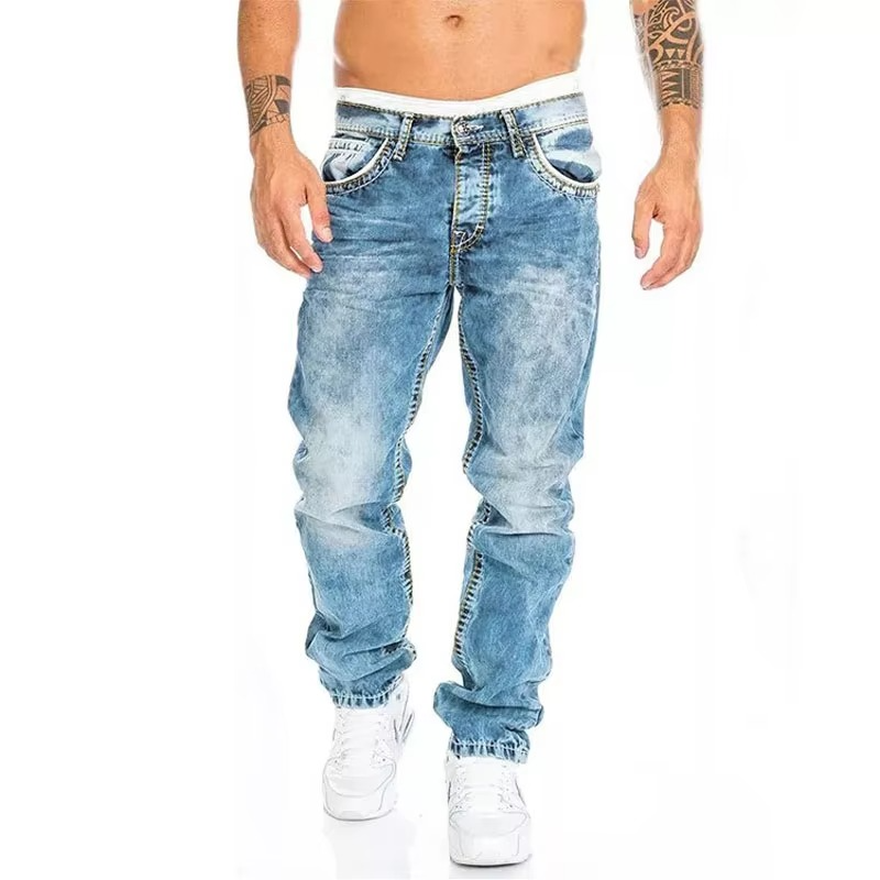 Vintage Stretch Straight Jeans