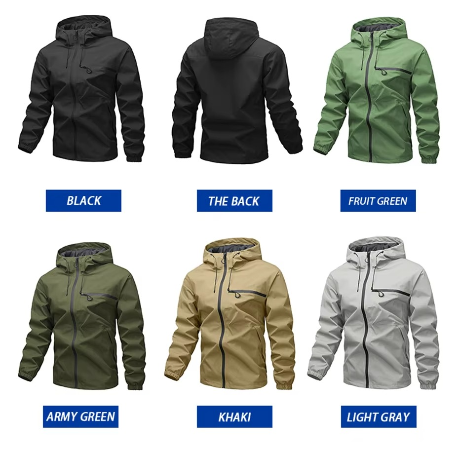 Lightweight Waterproof Windbreaker Jacket