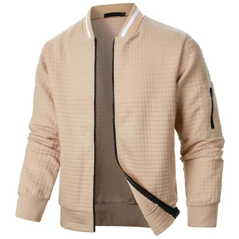 Men's Premium Textured Bomber Jacket
