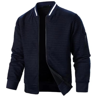 Men's Premium Textured Bomber Jacket