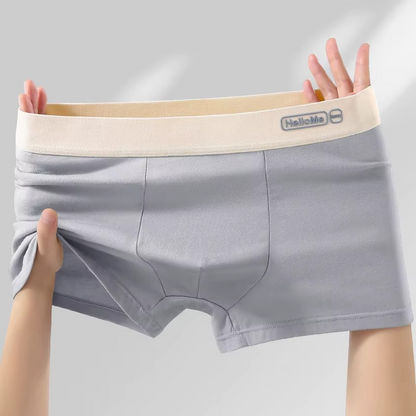 4 PCS HelloMe Pure Cotton Men Underwear