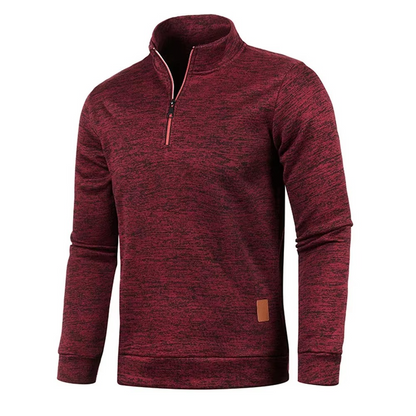 Textured Quarter-Zip Pullover