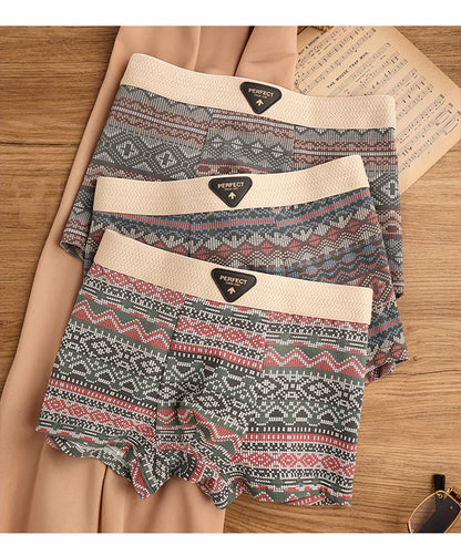 BoldComfort™ 4-Pack Retro Cotton Boxers