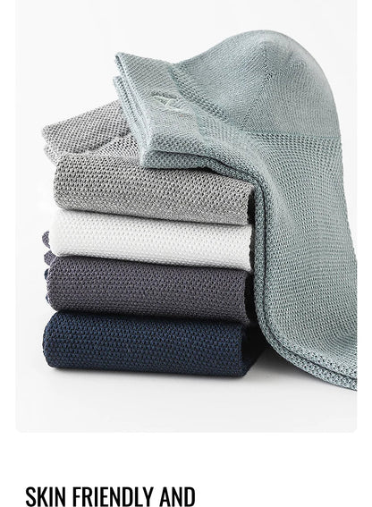 (5 Pairs) Mix Antibacterial Anti Odor Bamboo Socks