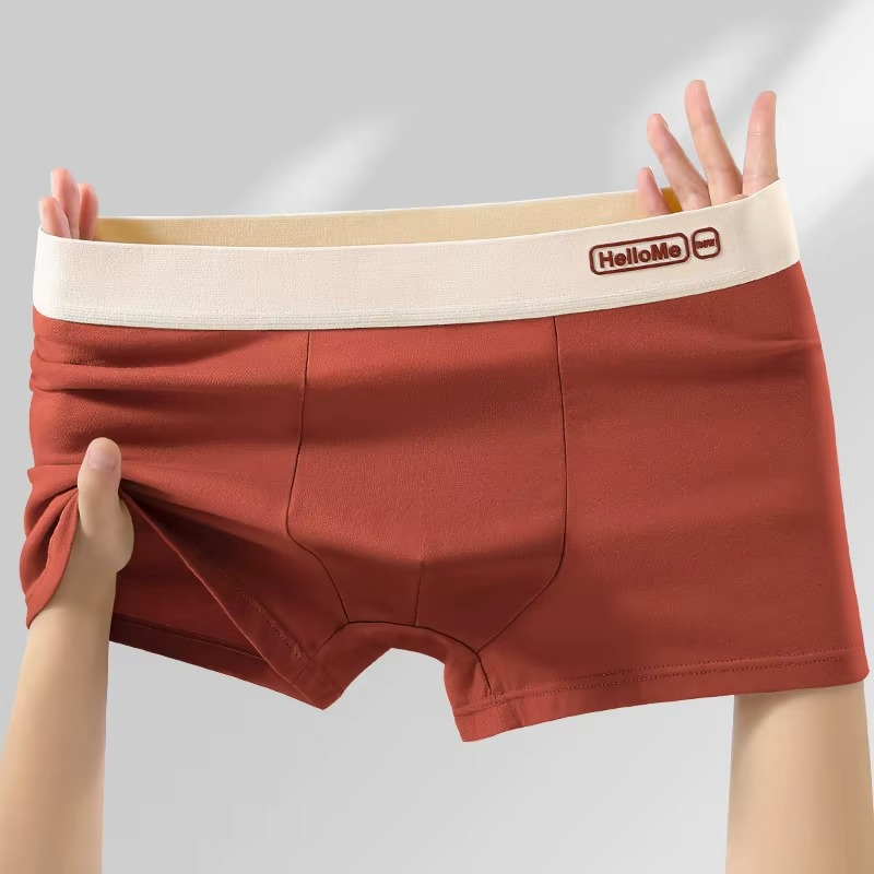 4 PCS HelloMe Pure Cotton Men Underwear