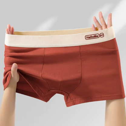 4 PCS HelloMe Pure Cotton Men Underwear