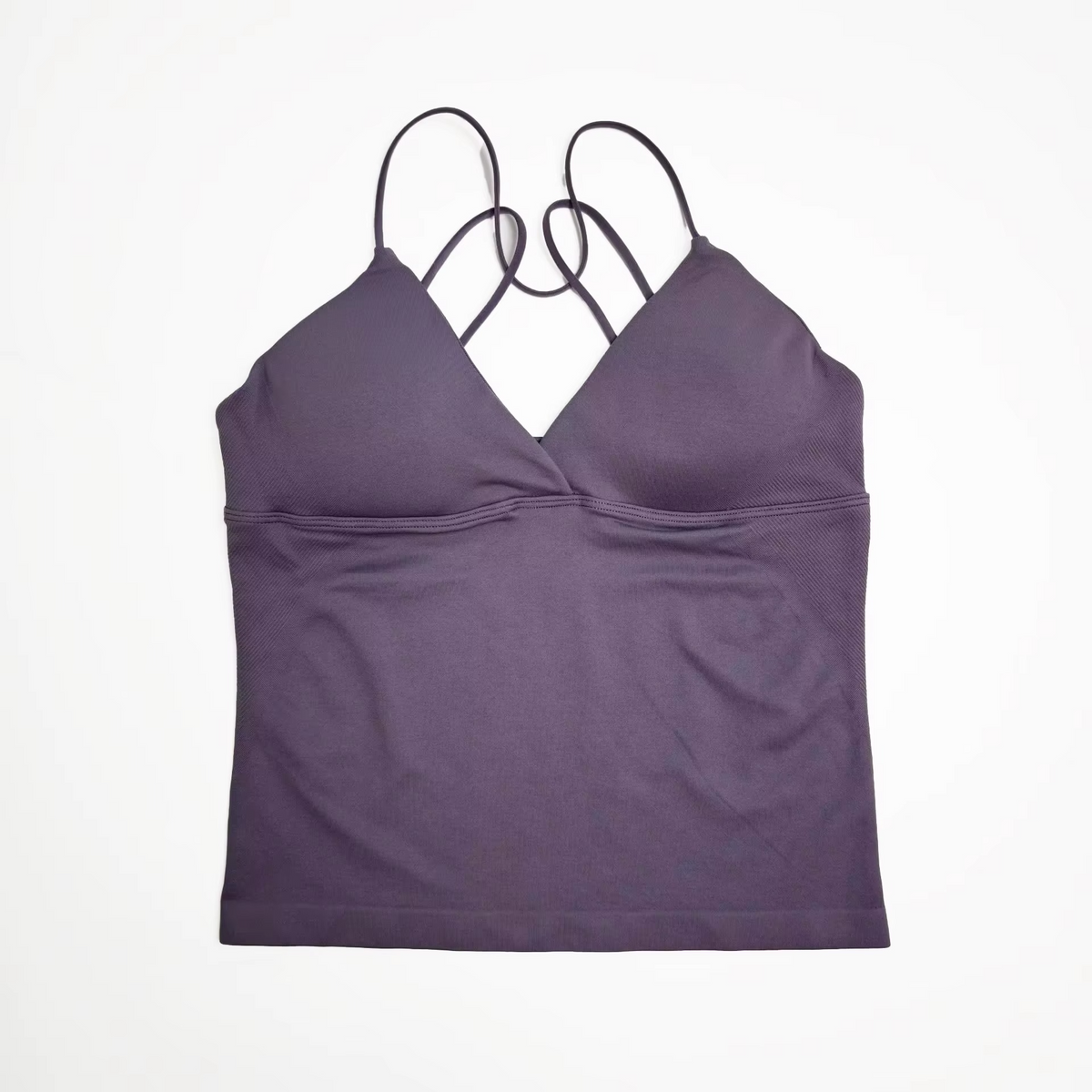 Strappy V-Neck Workout Tank Top