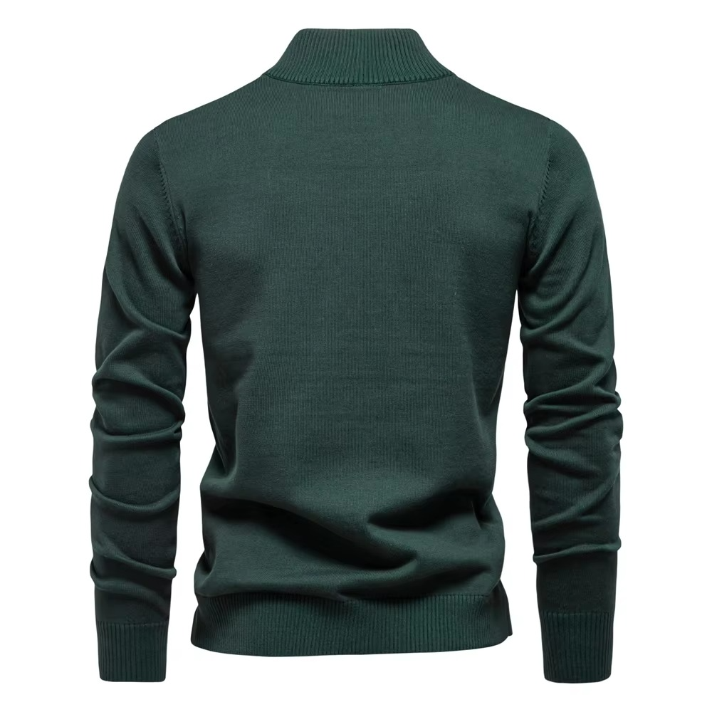 Premium Cotton Quarter-Zip Pullover