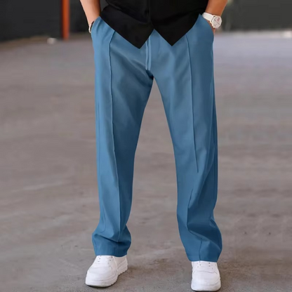 Relaxed Straight-Leg Trousers