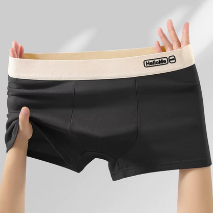4 PCS HelloMe Pure Cotton Men Underwear