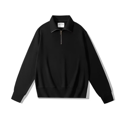 Premium Cotton Quarter-Zip Pullover