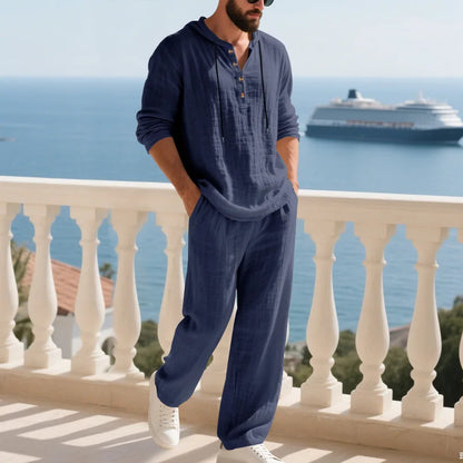 Coastal Hooded Linen Set