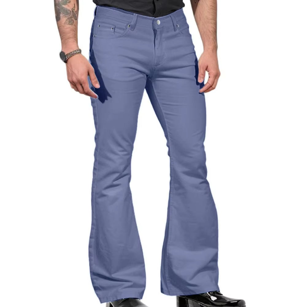 Retro Edge Flare Pants