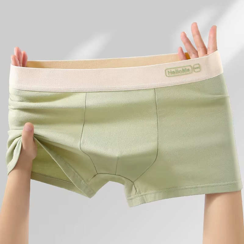 4 PCS HelloMe Pure Cotton Men Underwear
