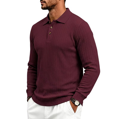 Textured Jacquard Polo