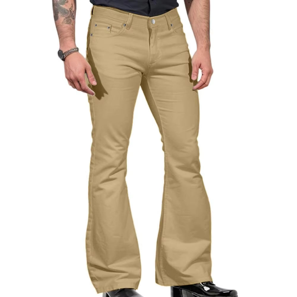 Retro Edge Flare Pants