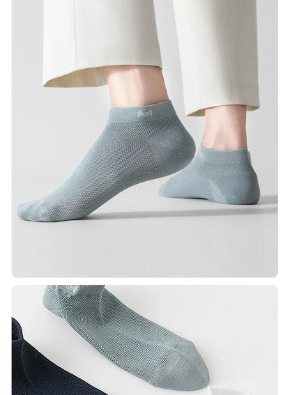 (5 Pairs) Mix Antibacterial Anti Odor Bamboo Socks