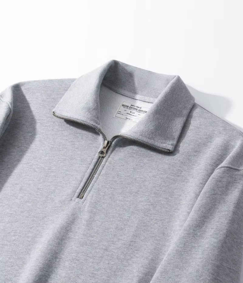 Premium Cotton Quarter-Zip Pullover