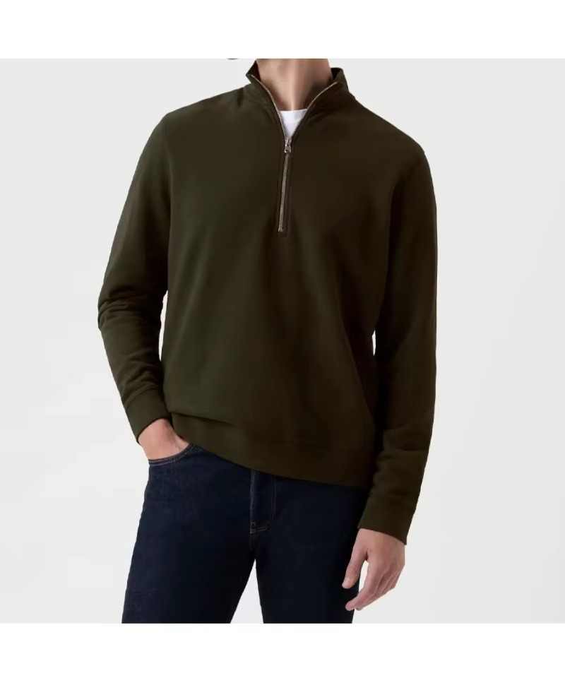 Premium Cotton Quarter-Zip Pullover