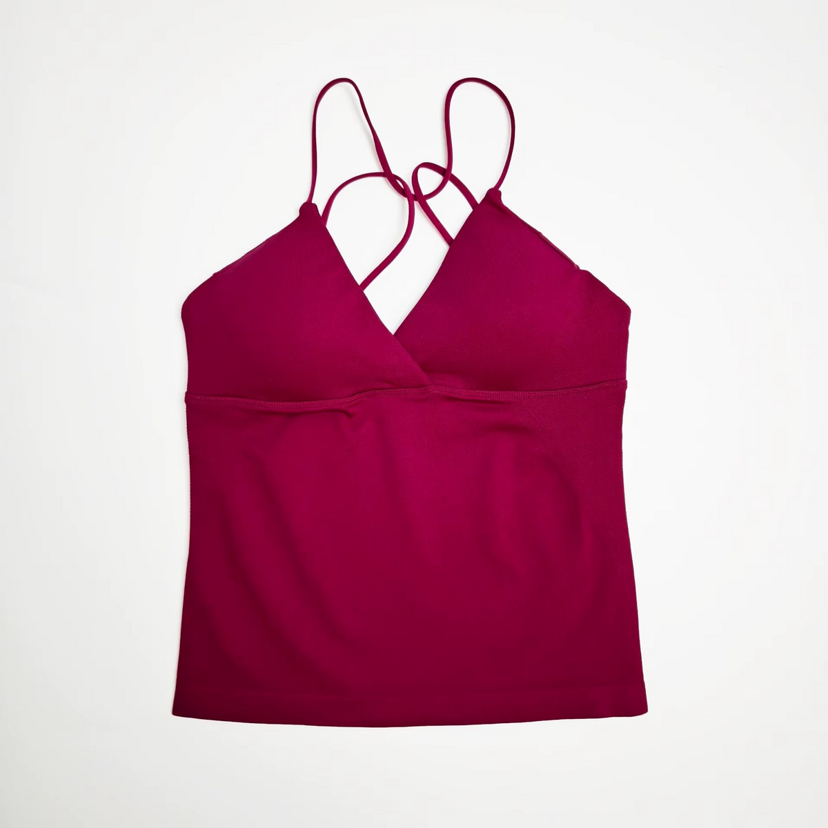 Strappy V-Neck Workout Tank Top