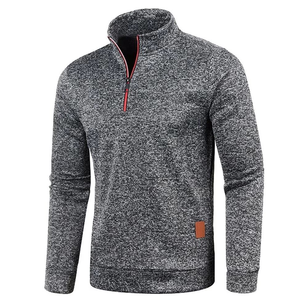 Textured Quarter-Zip Pullover