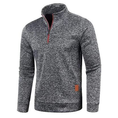 Textured Quarter-Zip Pullover